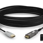24Gbps 4-core Active Optical HDMI Cable | 4K HDR 4:4:4/60 | Kevlar strengthened | Detachable Head | CPR Rated -30M